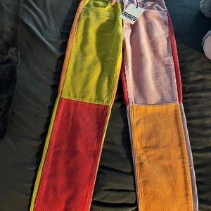 Colorful corduroy jeans!!